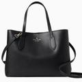 Kate Spade Bags | Kate Spade Harper Triple Compartment Satchel Bag Detachable Crossbody Strap | Color: Black/Gold | Size: Os