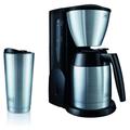 MELITTA Filterkaffeemaschine "Melitta Single5 Therm M728" Kaffeemaschinen Gr. 0,62 l, 5 Tasse(n), schwarz (schwarz, edelstahl) Filterkaffeemaschine