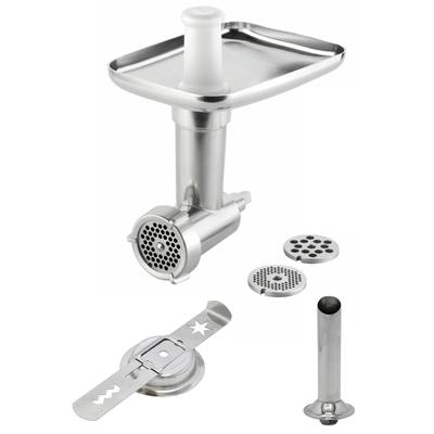 GROSSAG Fleischwolfaufsatz "KFW 5 Set 1386", silber (silberfarben), B:21,5cm H:20cm T:12cm, Küchenmaschinen-Aufsätze, mit Wurstfüll-Vorsatz und Spritzgebäck-Vorsatz