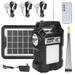 iMounTEK Portable Solar Powered Station Rechargeable Dual Way to Charge Power Station Generator Panel Power Bank with 3 LED Bulbs Flashlight for Outdoor Hiking Camping