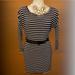 Anthropologie Dresses | - Anthro Skies Are Blue Striped Dress | Color: Blue/White | Size: M