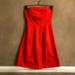 J. Crew Dresses | - - J.Crew Orange Strapless Dress | Color: Orange | Size: 4