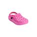 Wide Width Women's The Rubber Clog by Comfortview in Pink (Size 12 W)