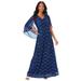 Plus Size Women's Sleeveless Lace Gown by Roaman's in Evening Blue (Size 22 W)