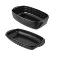 KUHN RIKON Easy Roasting Tray Glass Oven Dish 4.3 L + 2.2 L, Coated