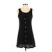 Paper Crane Casual Dress: Black Dresses - Women's Size X-Small