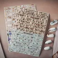 Stickers peau de serpent pour le stylisme ongulaire décoration 3D des ongles autocollants