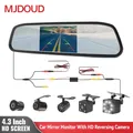 MJDOUD-Caméra de recul de voiture avec moniteur de rétroviseur caméra de recul HD écran 4.3