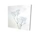 Baby"s-Breath Flowers - 32X32 Print On Canvas in Blue/Gray Begin Edition International Inc | 32 H x 32 W x 1.5 D in | Wayfair 2080-3232-FL324