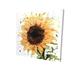 Big Sunflower - 32X32 Print On Canvas in Brown/Green/Yellow Begin Edition International Inc | 32 H x 32 W x 1.5 D in | Wayfair 2080-3232-FL343