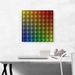 ARTCANVAS Rainbow Color Grid Gay Jewel Pixel - Wrapped Canvas Graphic Art Print Canvas, Wood in Red/Blue/Yellow | 18 H x 18 W x 0.75 D in | Wayfair