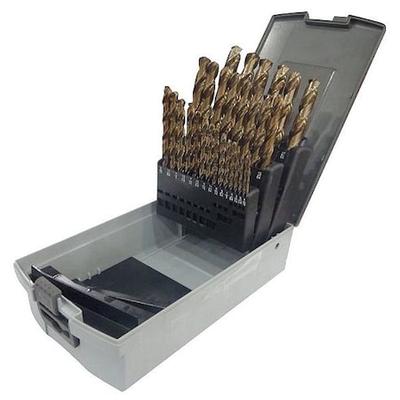 ZORO SELECT 10D226 Split Point Drill Bit Set,HSS,29 pcs.