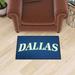 Blue/White 30 x 19 x 0.25 in Kitchen Mat - FANMATS Dallas Mavericks_NBA Retro Dallas Mavericks Starter Mat Accent Rug - 19In. X 30In. Plastic | Wayfair