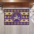 Indigo 30 x 19 x 0.25 in Kitchen Mat - FANMATS East Carolina_East Carolina Pirates Holiday Sweater Starter Mat Accent Rug - 19In. X 30In. Plastic | Wayfair