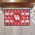 Red 30 x 19 x 0.25 in Kitchen Mat - FANMATS Houston_Houston Cougars Holiday Sweater Starter Mat Accent Rug - 19In. X 30In. Plastic | Wayfair 32994