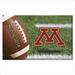 Brown/Green 30 x 19 x 0.25 in Kitchen Mat - FANMATS Minnesota_Minnesota Golden Gophers Rubber Scraper Door Mat Plastic | Wayfair 32878