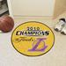 27 x 27 x 0.5 in Kitchen Mat - FANMATS Los Angeles Lakers_Los Angeles Lakers 2010 NBA Champions Basketball Rug - 27In. Diameter Plastic | Wayfair