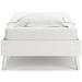 Signature Design by Ashley Aprilyn Low Profile Platform Bed Wood in White | 15.28 H x 40.63 W x 76.06 D in | Wayfair EB1024-111