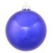 The Holiday Aisle® Holiday Décor Ball Ornament Plastic in Blue | 8" | Wayfair 73677EAF3F9248D7BB7717335009BFAD