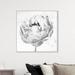 Oliver Gal White Gray Peony II - Graphic Art Canvas in Black/White | 41 H x 41 W x 1.2 D in | Wayfair 47084_40x40_CANV_WFL