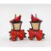 Cosmos Gifts Cardinal By The Lamp Salt & Pepper Dolomite in Red/Yellow | 3.625 H in | Wayfair 57021