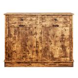TC-HOMENY Double Tilt Out Trash Kitchen Cabinet Wood in Brown | 35.7 H x 39.5 W x 11.9 D in | Wayfair HF0000086-BR