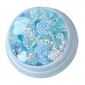 KUNyu Nail Accessories 1 Box Decorative Faux Pearls Trendy 3D Flower Heart Bear Shape Nail Ornaments
