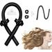 Heatless Curling Rod Headband No Heat Curl Ribbon with Hair Clips and Scrunchie Sleeping Curls Silk Ribbon Hair Rollers