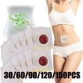 Kufutee Patch Slim Slimming Stickers Detox Belly Button-150PCS