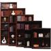 Red Barrel Studio® Sherita 36" H x 32" W Solid Wood Standard Bookcase Wood in Green | 48 H x 32 W x 14.25 D in | Wayfair