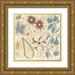 Grey Jace 20x20 Gold Ornate Wood Framed with Double Matting Museum Art Print Titled - Basic Floral 2