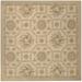 Aubusson Weave 982169 12 x 12 ft. Reims Flat Woven Square Area Rug Ivory & Gold