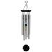 Woodstock Chimes Chakra Chime™ - Seven Stones, Large Wind Chime Metal in Black | 24 H x 5 W x 5 D in | Wayfair CC7L