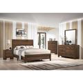 Winston Porter Jahnyia Cherry Panel Bedroom Set Special 4 Bed Dresser Mirror Nightstand Wood in Brown | Twin | Wayfair