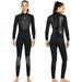 3mm Women Neoprene Wetsuit Full Body Diving Suit for Snorkeling Surfing