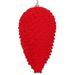 The Holiday Aisle® Flocked Pinecone Finial Ornament Plastic in Red | 5 H x 2.5 W x 2.5 D in | Wayfair 99612ADD693B4195B5D0577A7E7050B5