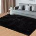 HOMERRY 6ft x 9ft Shaggy Area Rugs for Bedroom Living Room Fluffy Rug Plush Decorative Rug for Indoor Home Floor Carpet Black