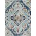 Surya Floransa FSA-2300 63 x 85 Rectangle Fabric Rug in Light Blue/Navy/Gray