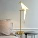 MIDUO Modern LED Table Light 110V Paper Crane Desk Lamp Bedside Reading Lamp Gold