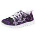 Pzuqiu Girls Boys Sneakers Galaxy Butterfly Print Lightweight Comfortable Kids Tennis Shoes Breathable Mesh Shoes Size 13