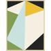 AllModern Bold Graphic 1 by The Creative Bunch Studio - Picture Frame Print Paper, Wood in Black/Green/Yellow | 41 H x 31 W x 1 D in | Wayfair