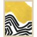 AllModern Color Block Maze I by June Erica Vess - Picture Frame Painting Paper, Wood in Black/White/Yellow | 21 H x 17 W x 1 D in | Wayfair