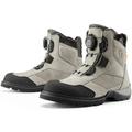 Icon Stormhawk Mens Waterproof Motorcycle Boots Gray 7 USA