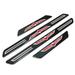 iPick Image for Jeep Trailhawk Black Real Carbon Fiber 4 Pcs Universal Car Door Sill Step Protector Kick Plates Set of 4 Official Licensed