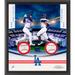 Cody Bellinger & Mookie Betts Los Angeles Dodgers Multi-Signed Framed Two Baseball Shadowbox Collage