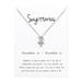 Kayannuo Back to School Clearance Twelve Constellation Lady Necklace Christmas Small Gift Pendant Necklace Ornamen