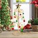 Christmas Gifts Clearance! Cbcbtwo Tabletop Metal Christmas Tree Wrought Iron Ornament Display Stand Christmas Ornament 11 Inch Desktop Decorations Mini Xmas Tree