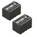 Kastar 2-Pack Battery Replacement for Panasonic AG-VBR59 AG-VBR59G AG-VBR89 AG-VBR89G AG-VBR118 AG-VBR118G VW-VBD29 VW-VBD58 VW-VBD58PPK VW-VBD78 VW-VBD98 Battery AG-BRD50P AG-B23P Charger