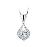 Kayannuo Christmas Clearance Twinkling Heart Waterdrop Stone Necklace Women Pendant Necklace Luxurious Silver Pendant Necklace