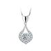 Kayannuo Christmas Clearance Twinkling Heart Waterdrop Stone Necklace Women Pendant Necklace Luxurious Silver Pendant Necklace